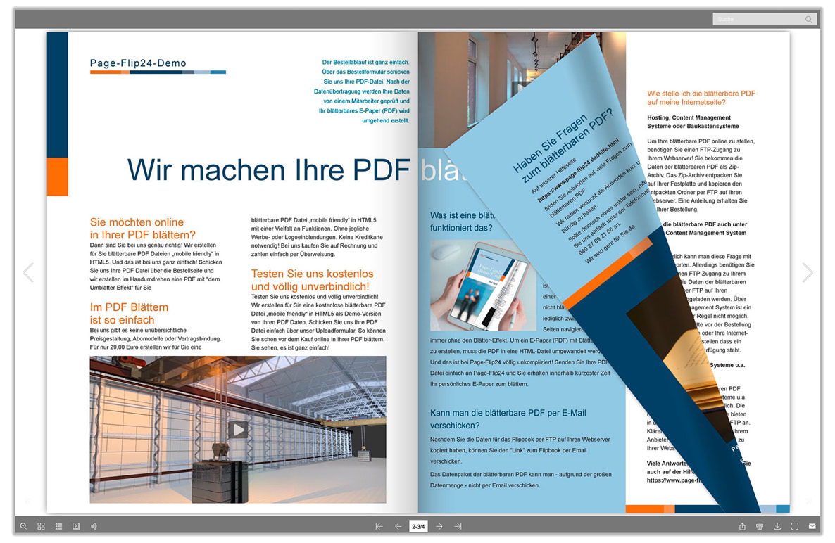 Blätterbare PDF jetzt kostenlos testen