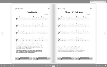 Blätterbare PDF tin-whistle